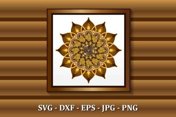 3D Layered Mandala: A Graphic Design Asset Review for Crafts and Graphics