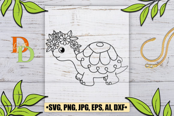 Floral Turtle Graphics: A Crafts Review for Brand Designers