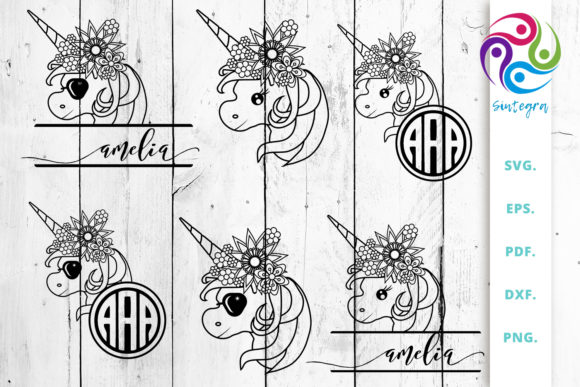 Floral Unicorn Mini Bundle Vol 1: A Designer's Review for Crafts and Graphics