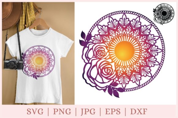 Flower Mandala Graphics for Print Templates