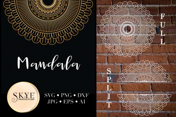 Mandala Bundle Split Mandala: A Graphic Design Asset for Crafts and Blogs