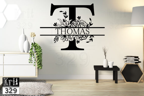 Split Monogram T Botanical Border SVG: A Designer's Review for Graphics and Crafts