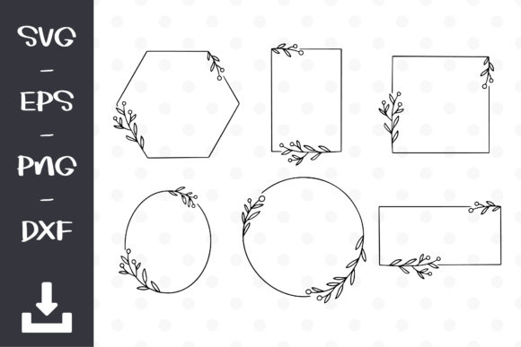 Wreath Cilpat Leaves Clipart for Modern Graphics & Templates